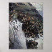 アルプスを横断するスヴォロフ ポスター (正面)