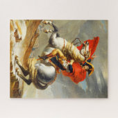 アルプスを渡るナポレオン│ジャック・ルイ・ダビデ ジグソーパズル (横)