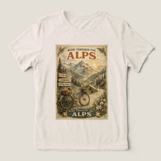 アルプスを走る ビンテージ自転車の旅 トライブレンドＴシャツ