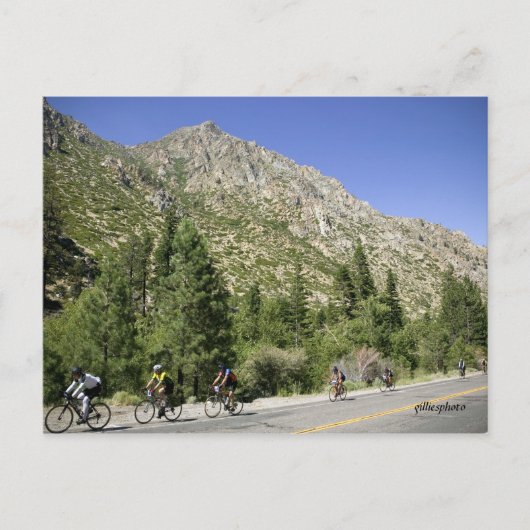 アルプスを通した乗車 ポストカード (正面)