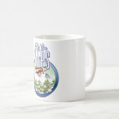 アルプスを飛ばす コーヒーマグカップ (正面右)