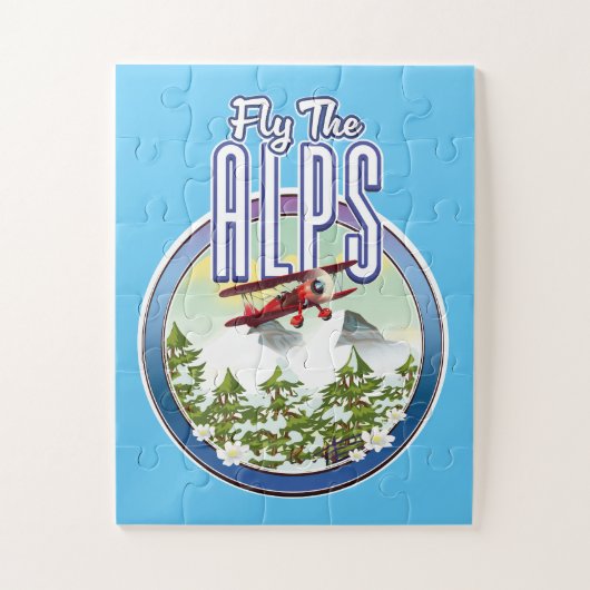 アルプスを飛ばす ジグソーパズル (縦)