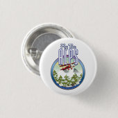 アルプスを飛ばす 缶バッジ (正面&裏面)