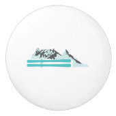 アルプススキースキーウィンタースポーツマウンテンギフトアイディア セラミックノブ (正面)