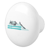 アルプススキースキーウィンタースポーツマウンテンギフトアイディア セラミックノブ (右)