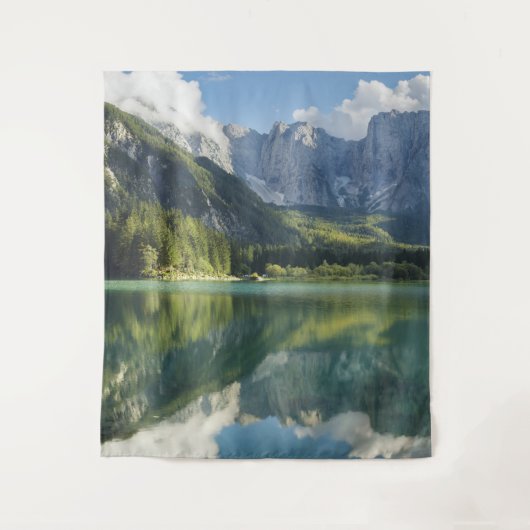 アルプスターコイズウォータービューティフルマウンテンレイク タペストリー (正面)