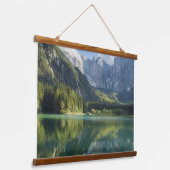 アルプスターコイズウォータービューティフルマウンテンレイク 吊り下げ型タペストリー (傾斜あり)
