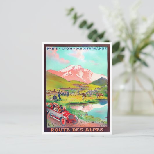 アルプスツアーフランスヴィンテージ旅行 ポストカード (スタンド正面)