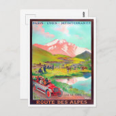 アルプスツアーフランスヴィンテージ旅行 ポストカード (正面/裏面)