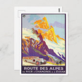 アルプスツアーフランスヴィンテージ旅行 ポストカード (正面/裏面)