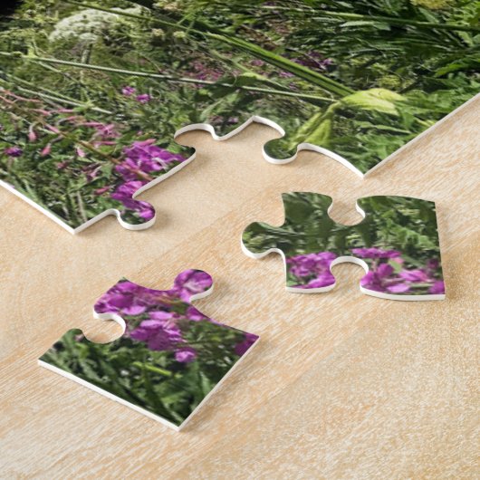 アルプスフランスのとアルパインの花 ジグソーパズル (側面)