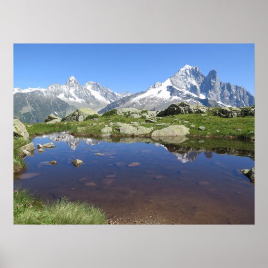 アルプスフランスのシャモニー ポスター (正面)