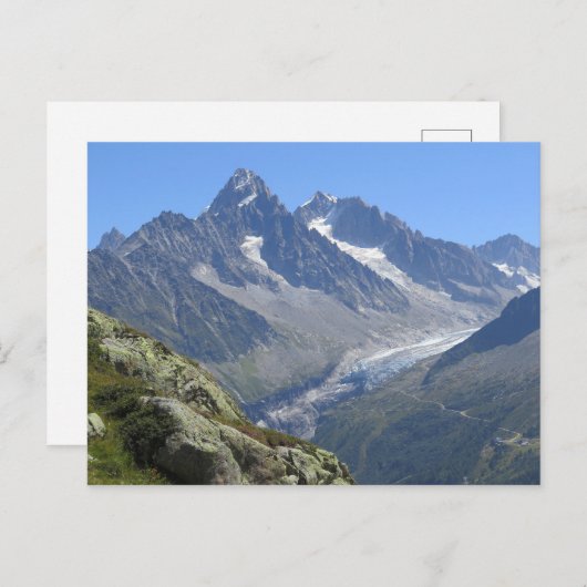 アルプスフランスのシャモニー ポストカード (正面/裏面)