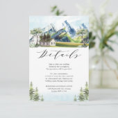 アルプスマウンテンランドスケープ結婚フォレストの詳細 エンクロージャーカード (スタンド正面)