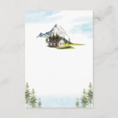 アルプスマウンテンランドスケープ結婚フォレストの詳細 エンクロージャーカード (裏面)