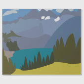 アルプスマウンテンレイク ラッピングペーパー (フラット)