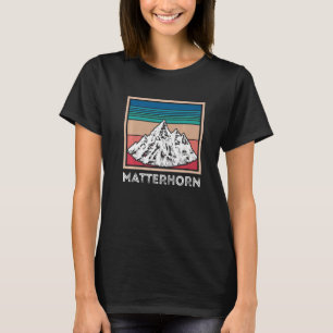 アルプスマターホルンスイス土産スキーツェルマットS Tシャツ