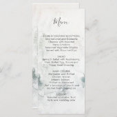 アルプス山のウェディングメニュー #2 | メニュー (正面/裏面)