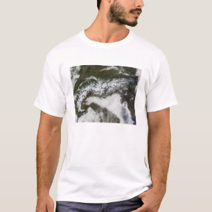 アルプス山脈の衛星画像 Tシャツ