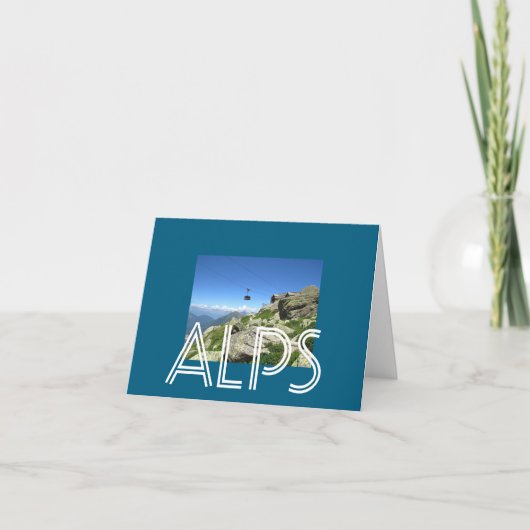 アルプス山脈 サンキューカード (正面)