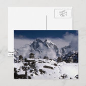 アルプス山脈、ネパール冬 ポストカード (正面/裏面)