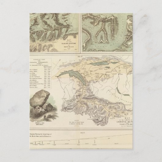 アルプス氷河システム ポストカード (正面)