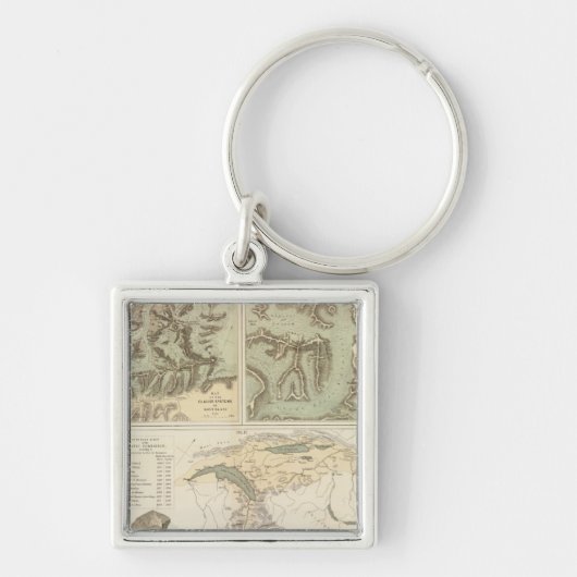 アルプス氷河系 キーホルダー (正面)