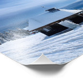 アルプス雪山のチャペル フォトプリント            (角)