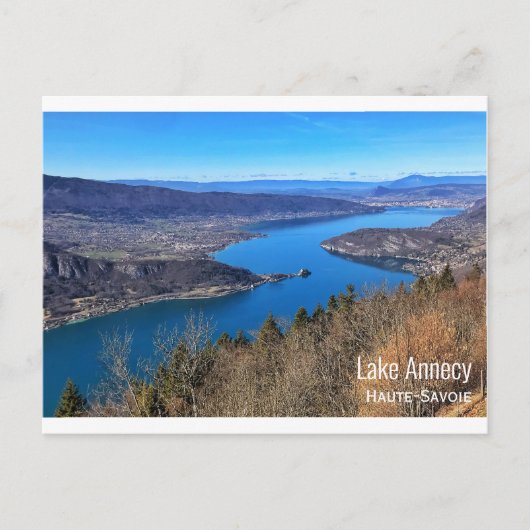 アルプス・オーテ・サヴォイ・レイク・アヌシーフランスの ポストカード (正面)