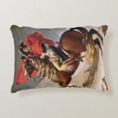 アルプス、c.1800 (キャンバスの油)を交差させているナポレオン アクセントクッション (正面)