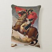 アルプス、c.1800 (キャンバスの油)を交差させているナポレオン アクセントクッション (裏面(縦))