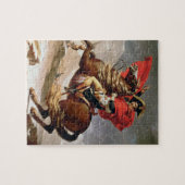 アルプス、c.1800 (キャンバスの油)を交差させているナポレオン ジグソーパズル (横)