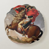 アルプス、c.1800 (キャンバスの油)を交差させているナポレオン ラウンドクッション (裏面)