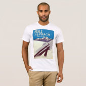 アルプバッハのオーストリアのスキー旅行ポスター Tシャツ (正面フル)