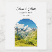 アルプフランスのス結婚ワインラベル ワインラベル (シングルラベル)