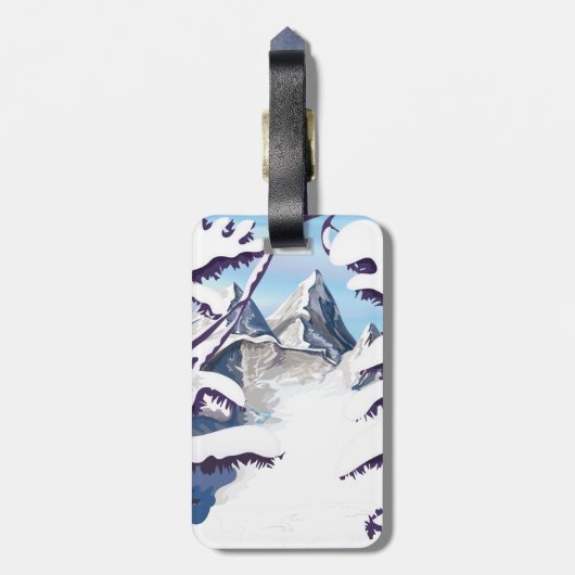 アルプフランスのス ラゲッジタグ (裏面縦)