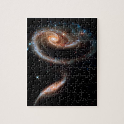 アルプ273バラ銀河 ハッブル宇宙写真 ジグソーパズル (縦)
