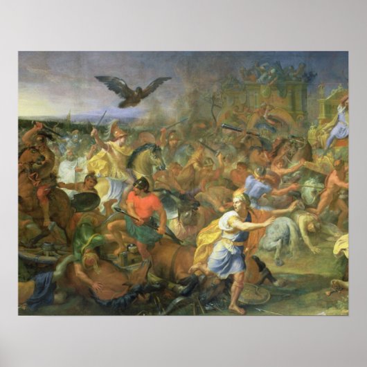 アルベラの戦い（またはガウガメラ） 331紀元前， c.1673 ポスター (正面)