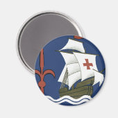 アルベルゴコロンビアジェノア～トリエステ マグネット (正面/裏面)