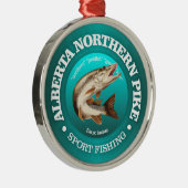 アルベルタパイク魚釣り メタルオーナメント (右)