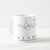 アルベルタペプチド名mug コーヒーマグカップ (正面左)