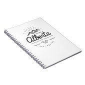 アルベルタ山脈が私が行かねばならないモノトーンのと呼んでいる ノートブック (右側)