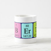 アルベルチンの定期的なテーブル名mag コーヒーマグカップ (中央)