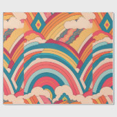 アルベルトネクスレインボーカラフルパターン ラッピングペーパー (フラット)