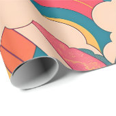 アルベルトネクスレインボーカラフルパターン ラッピングペーパー (ロールコーナー)