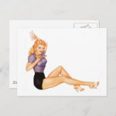 アルベルトヴァルガスヴィンテージピンアップ ポストカード (正面/裏面)