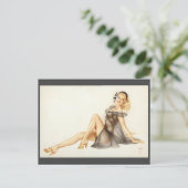 アルベルトヴァルガスヴィンテージピンアップ ポストカード (スタンド正面)