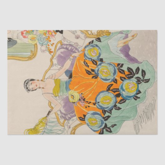 アルベルトヴァーガスアールデコデクページティッシュペーパー 薄葉紙 (正面)