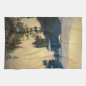 アルベルト・エーデルフェルト - カウコラの尾根に沈む夕日 キッチンタオル (横)