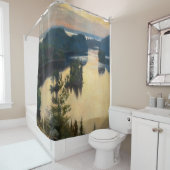 アルベルト・エーデルフェルト - カウコラの尾根に沈む夕日 シャワーカーテン (インサイチュ)